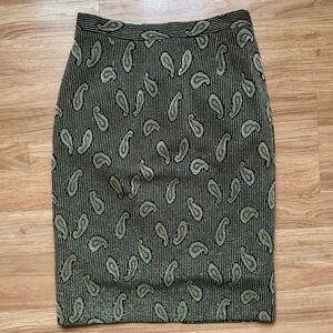 Vintage black and gold skirt